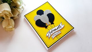 HANDMADE FAREWELL CARD  DIY Greeting Card for Farewell Day  Beautiful Handmade Card  Tutorial [upl. by Gasperoni]