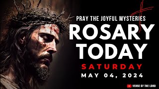 HOLY ROSARY SATURDAY ❤️ Rosary Today  May 04 ❤️ Joyful Mysteries [upl. by Grider]