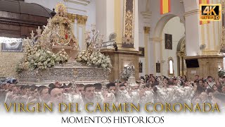 MOMENTOS HISTÓRICOS de la VIRGEN DEL CARMEN de MARBELLA ⁴ᴷ  Coronación 2024 [upl. by Elsie]