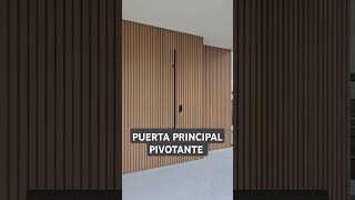 Instalación de Puerta Principal Pivotantefabricada en WPC [upl. by Notslah]