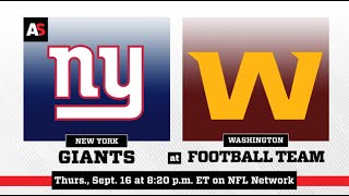 New York Giants vs Washington Football Team NFL Week 2 Preview [upl. by Karole]