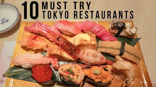 10 Must Try Tokyo Restaurants in Japan  Tokyo Food Guide [upl. by Elleret]