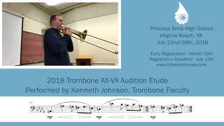 2018 AllVA Trombone Etude [upl. by Cindy]