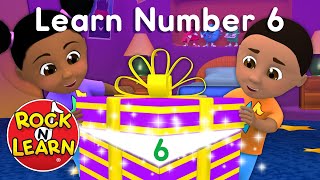 Learn About the Number 6  Number of the Day 6  Learn Six with Manipulatives  Rock N Learn [upl. by Barbara195]