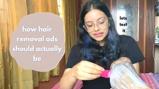 testing whether shaving or hair removal cream is better for women   3 week review  satshyaa [upl. by Andrew]