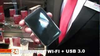 CeBIT 2013  BUFFALO WIFI USB 30  MiniStation Air  HDWP [upl. by Wain]