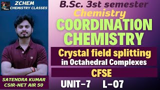 L7 CFSE in Octahedral complexes  Crystal field splitting in octahedral complexes chemistry bsc [upl. by Draude867]