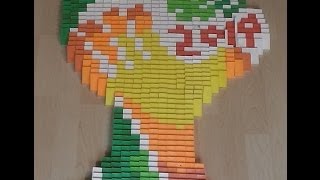 BIG SCREENLINK The FIFA World Cup 2014 in over 55000 dominoes MUST SEE [upl. by Aroc]