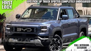 BYD Shark PHEV Pickup Truck Spotted In Mexico  First Look  Exterior  India Soon [upl. by Cully]