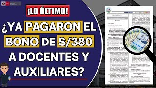 ¿𝐘𝐀 𝐏𝐀𝐆𝐀𝐑𝐎𝐍 𝐄𝐋 𝐁𝐎𝐍𝐎 𝐃𝐄 𝐒𝟑𝟖𝟎 𝐀 𝐃𝐎𝐂𝐄𝐍𝐓𝐄𝐒 𝐘 𝐀𝐔𝐗𝐈𝐋𝐈𝐀𝐑𝐄𝐒 𝐍𝐎𝐌𝐁𝐑𝐀𝐃𝐎𝐒 𝐘 𝐂𝐎𝐍𝐓𝐑𝐀𝐓𝐀𝐃𝐎𝐒 [upl. by Macknair812]