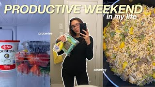 a productive weekend  groceries cleaning amp journaling [upl. by Halimeda993]