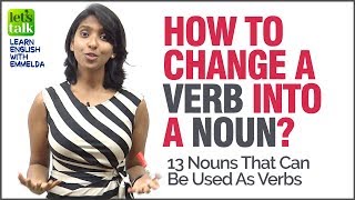 How To Convert A Verb Into A Noun English Grammar Lesson amp Concepts  Learn English [upl. by Anivle]