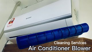 How to Remove and Install AC Air Conditioner Blower at Home  Cleaning Service for AirCond Blower [upl. by Nolasba]