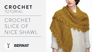 Crochet Slice of Nice Shawl [upl. by Pacien]