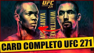 UFC 271 ISRAEL ADESANYA vs WHITAKKER CONFIRA O CARD COMPLETO [upl. by Trevethick]