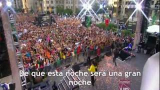 Black Eyed Peas  I Got A Felling EspañolSpanish Live [upl. by Tillion]