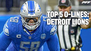 Detroit Lions Top5 Offensive Line Headed Into the 2024 Season  PFF [upl. by Merola]