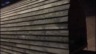 Building a Glamping Pod  Part 7  Exterior Featherdge Cladding [upl. by Oisorbma]