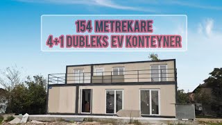 154 METREKARE 4 ODA 1 SALON DUBLEKS EV KONTEYNER [upl. by Cameron]