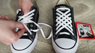 How To Diagonal Lace Converse 7 holes [upl. by Joed]