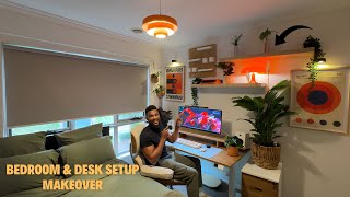 Epic Small Bedroom amp Desk Setup Makeover For The AVERAGE Person 2024 [upl. by Markiv431]