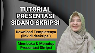 Tutorial presentasi sidang skripsi  download template link ada di deskripsi [upl. by Raymond]