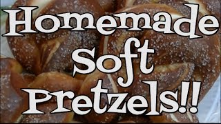 Homemade Soft Pretzels Recipe  Noreens Kitchen [upl. by Bihas370]