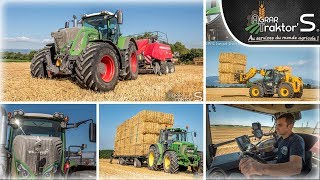 Pressage et Ramassage de Paille dOrge 2018   Fendt 933 S4 Disgn Line  SARL Jargot Environnement [upl. by Arriaet814]