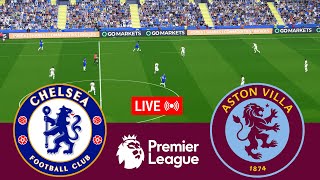 LIVE Chelsea vs Aston Villa Premier League 2425 Full Match  Video Game Simulation [upl. by Auqemahs981]