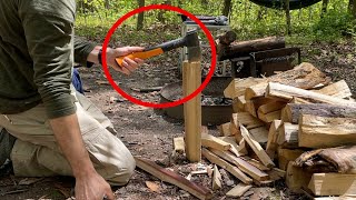 Is this Hatchet any good TESTED CAMPING  Fiskars X7 Hatchet Review camping hatchet [upl. by Oirretna615]