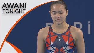 AWANI Tonight Dhabitah Sabri through to Olympic 3m springboard finals [upl. by Hitoshi925]