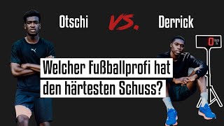 Otschi vs Derrick  Speedradar  Wer hat den härtesten Schuss Runde1 [upl. by Nyad702]