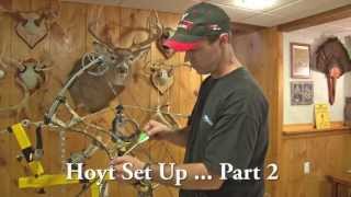 Setting Up A Hoyt Compound Bow For Hunting The Easy Way Part 2 [upl. by Aicilaanna]