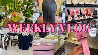 WEEKLY VLOG  KERATIN TREATMENT HAIR  NEW BURBERRY GODDESS PERFUME  LISTING ITEMS ON POSHMARK [upl. by Novaj265]