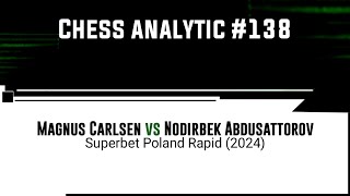 Magnus Carlsen vs Nodirbek Abdusattorov  Superbet Poland Rapid 2024 [upl. by Grissom]