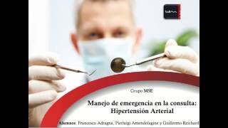 Manejo emergencia odontologica HTA Hipertensión arterial y crisis hipertensiva [upl. by Enivid]