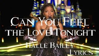 Halle  Can You Feel the Love Tonight Lyrics The Lion King Disney 50th Anniversary [upl. by Mazlack868]