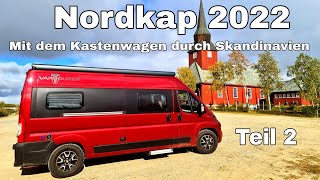 Scandinavian Road Trip Part 2 Northcape September 2022 Nordkapp Camper Van [upl. by Rudolfo461]