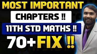 MOST IMPORTANT CHAPTERS11TH STD MATHS PRADEEP GIRI SIR [upl. by Constancia]