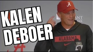 Kalen DeBoer Press Conference after Georgia  Talks Jalen Milroe to Ryan Williams 4th quarter TD [upl. by Eenwat]