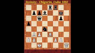 STEINITZ LO PINTA A CHIGORIN [upl. by Celeski841]