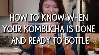 How to Know When Your Kombucha is DoneReady to Bottle [upl. by Mab417]