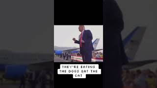 They’re eating the dogs amp cats  Song ft Donald J Trump with Captions [upl. by Bodrogi]