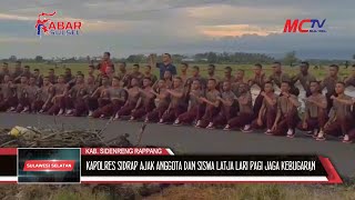 KAPOLRES SIDRAP AJAK ANGGOTA DAN SISWA LATJA LARI PAGI JAGA KEBUGARAN JELANG PILKADA [upl. by Tnecillim]