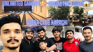 Arena Club Karachi HiTea Buffet❤️  Bowling  Games Challenges  Vlog [upl. by Sailesh15]