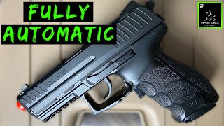 HK P30 Electric Blowback Airsoft bb gun Unbox amp Review [upl. by Ihsakat]