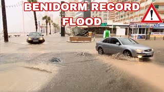 Benidorm Streets are Completely FLOODED benidorm [upl. by Fasa854]