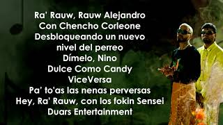 Rauw Alejandro Chencho Corleone  Desesperados LetraLyrics [upl. by Allana]