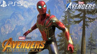 Marvels Avengers  NEW MCU SpiderMan Iron Spider Suit Gameplay 4K 60FPS PlayStation 5 [upl. by Aliakam120]