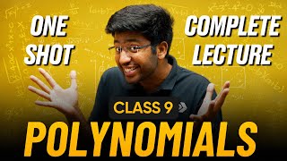 Polynomials Class 9 in One Shot 🔥  Class 9 Maths Chapter 2 Complete Lecture  Shobhit Nirwan [upl. by Wiedmann]